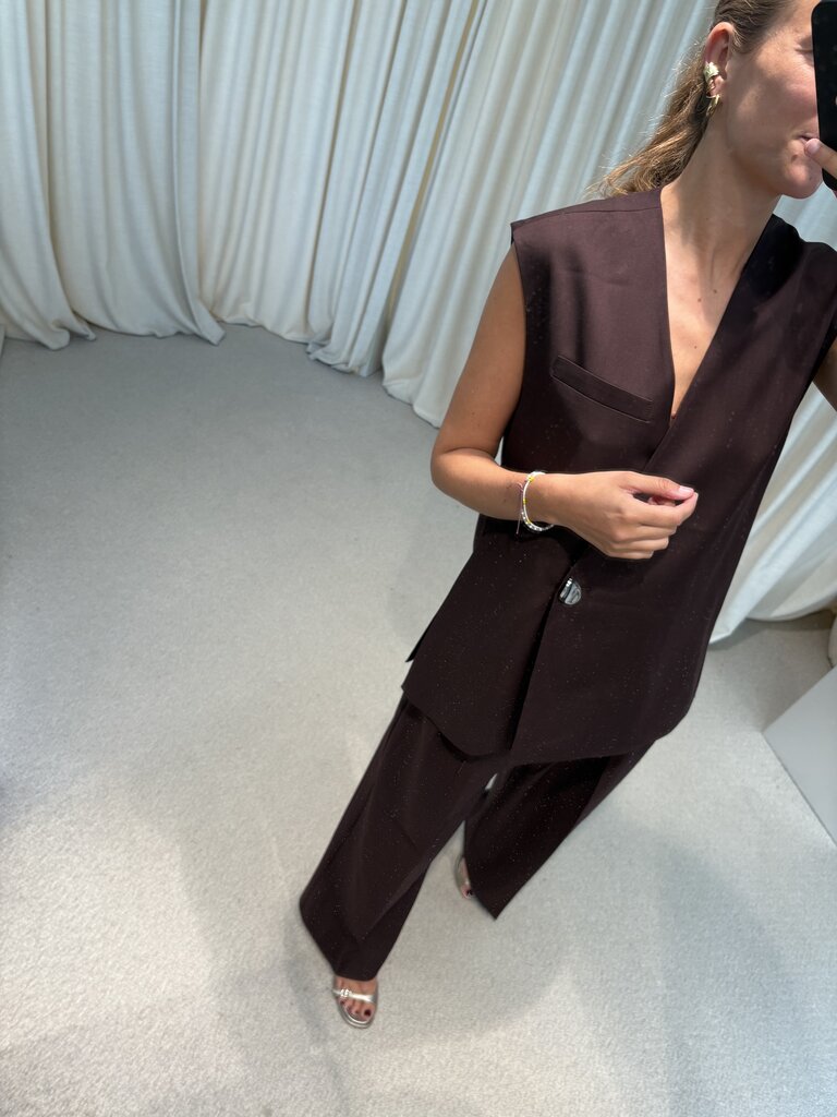 DAY Enzo Pants - Chocolate Plum