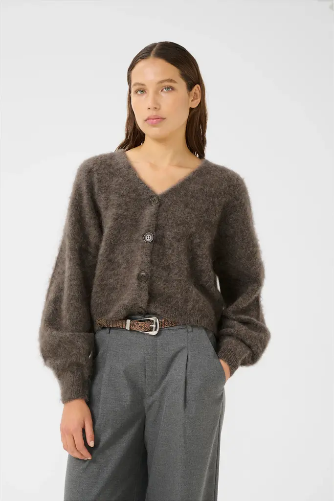 Gestuz Debbie Cardigan - Chestnut Melange