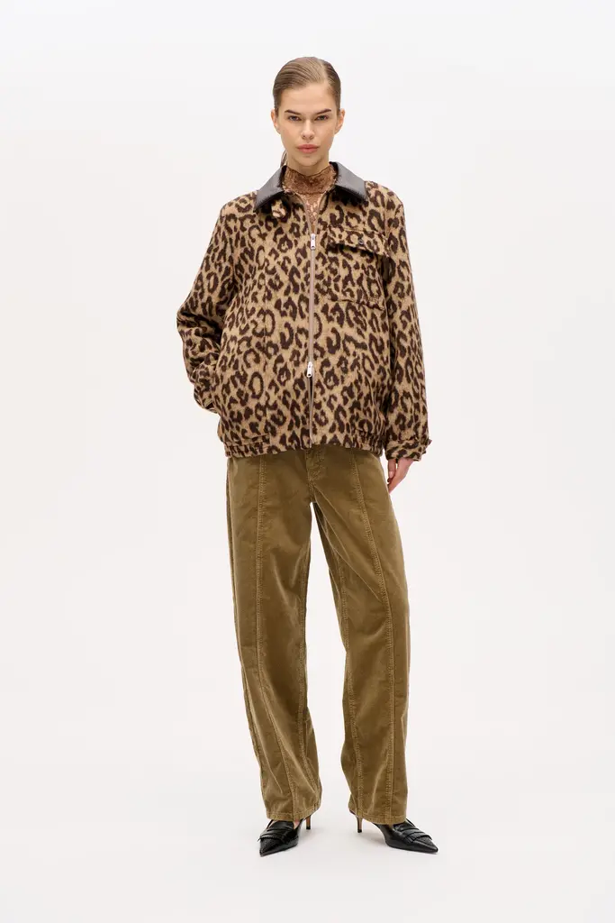 Baum und Pferdgarten Beline Jacket - Wool Camel Leopard