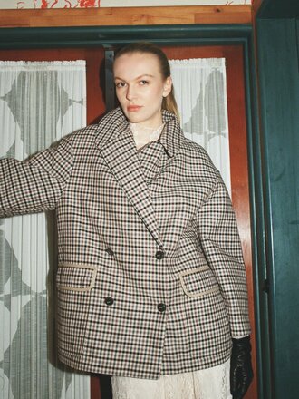 Baum und Pferdgarten Baticia Jacket - Brown Camel Check