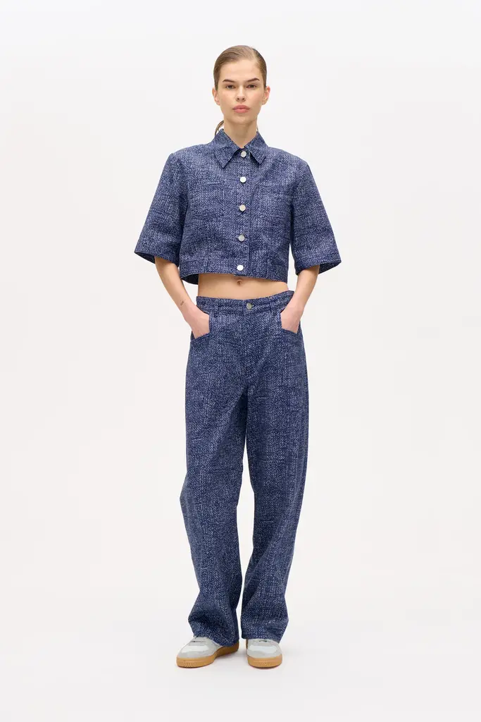 Baum und Pferdgarten Nara Pants - Printed Chunky Tweed