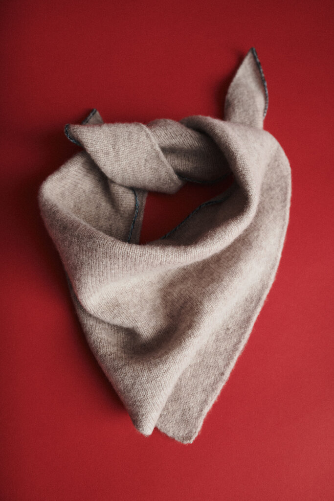 FUB Lambswool Bandana - Oat Melange