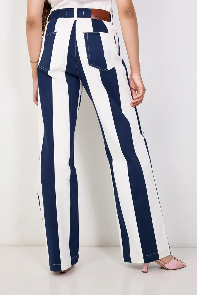 COCO Y MARIA Camilla Pants - Navy Stripe