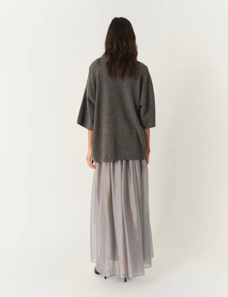 The Garment Como Oversized Tee - Grey Melange