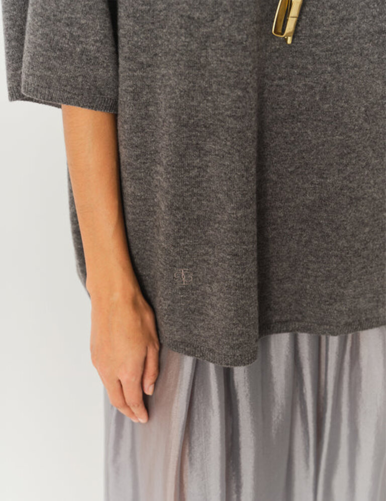 The Garment Como Oversized Tee - Grey Melange