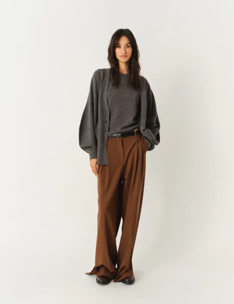 The Garment Como Sleeve Cardigan - Grey Melange