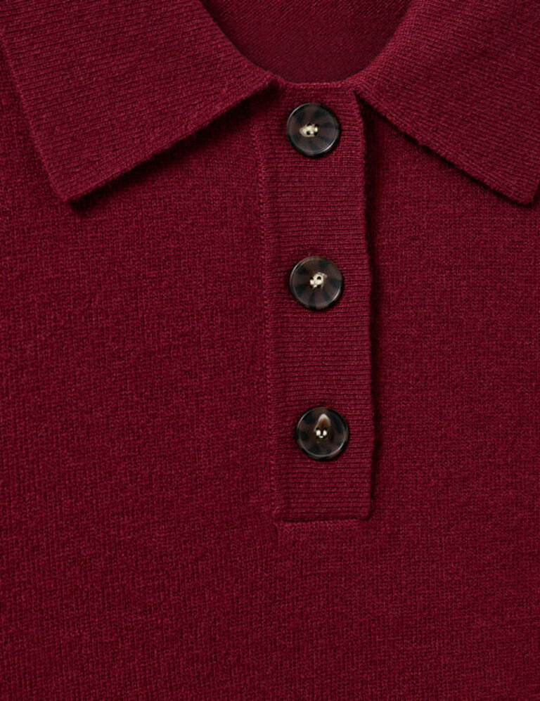 The Garment Como Polo - Burgundy
