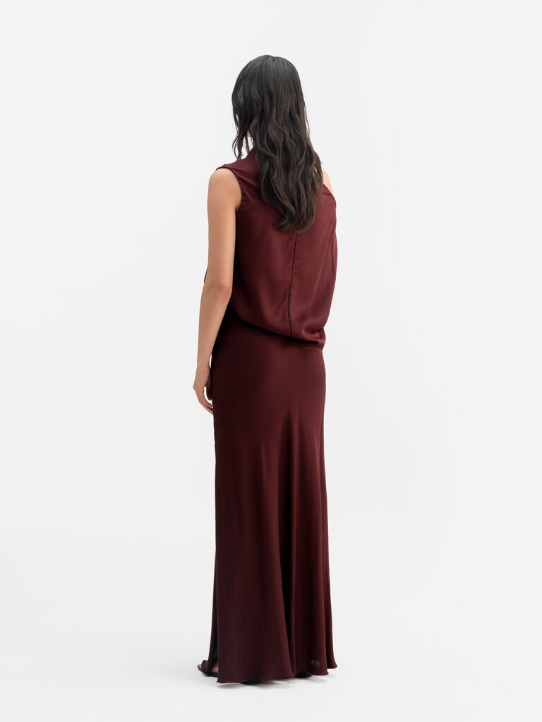 Ahlvar Gallery Lana Silk Tank - Burgundy
