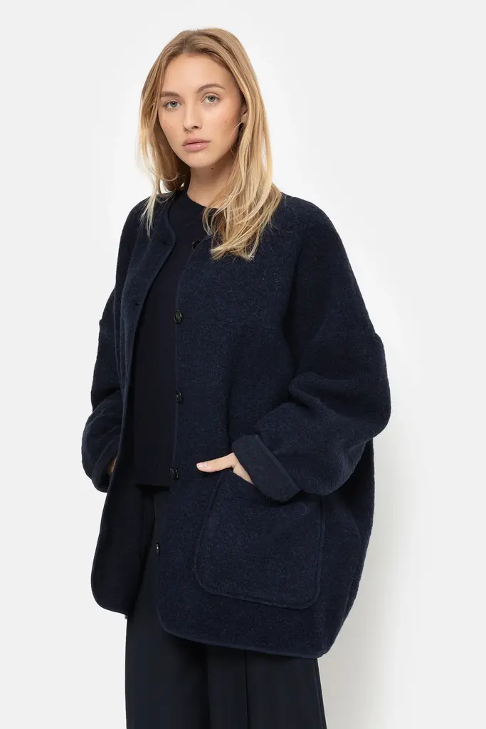 Âme Antwerp Hannah Wool Jacket - Navy