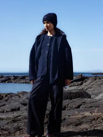 Âme Antwerp Kenji Wool Jacket - Navy