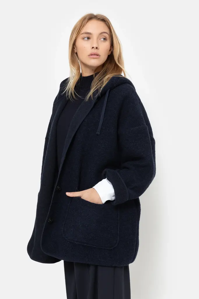 Âme Antwerp Kenji Wool Jacket - Navy
