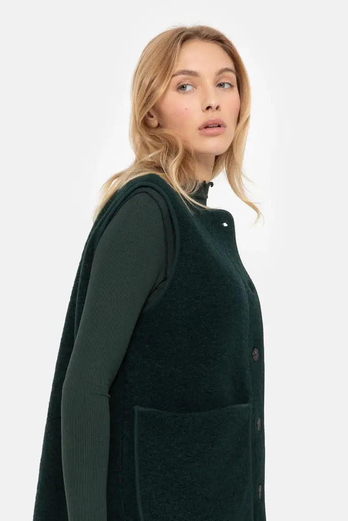 Âme Antwerp Madison Wool Jacket - Dark Green