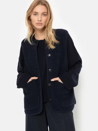 Âme Antwerp Madison Wool Jacket - Navy