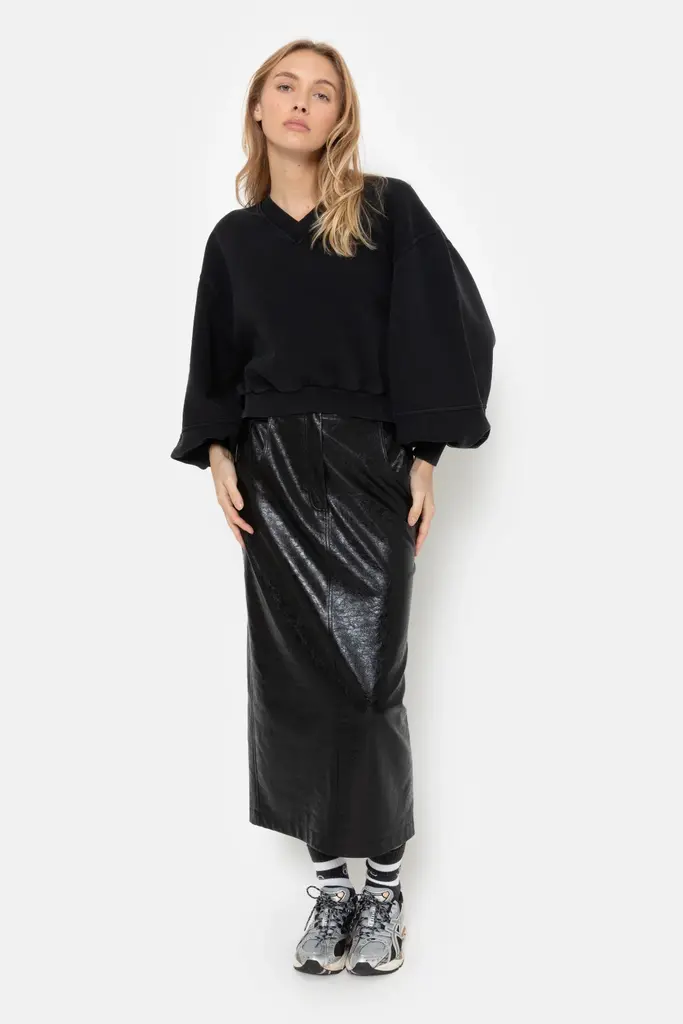 Âme Antwerp Maya Shiny Skirt - Black