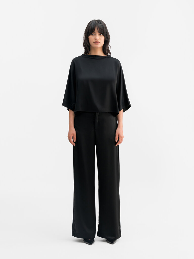 Ahlvar Gallery Thea Satin Tee - Black