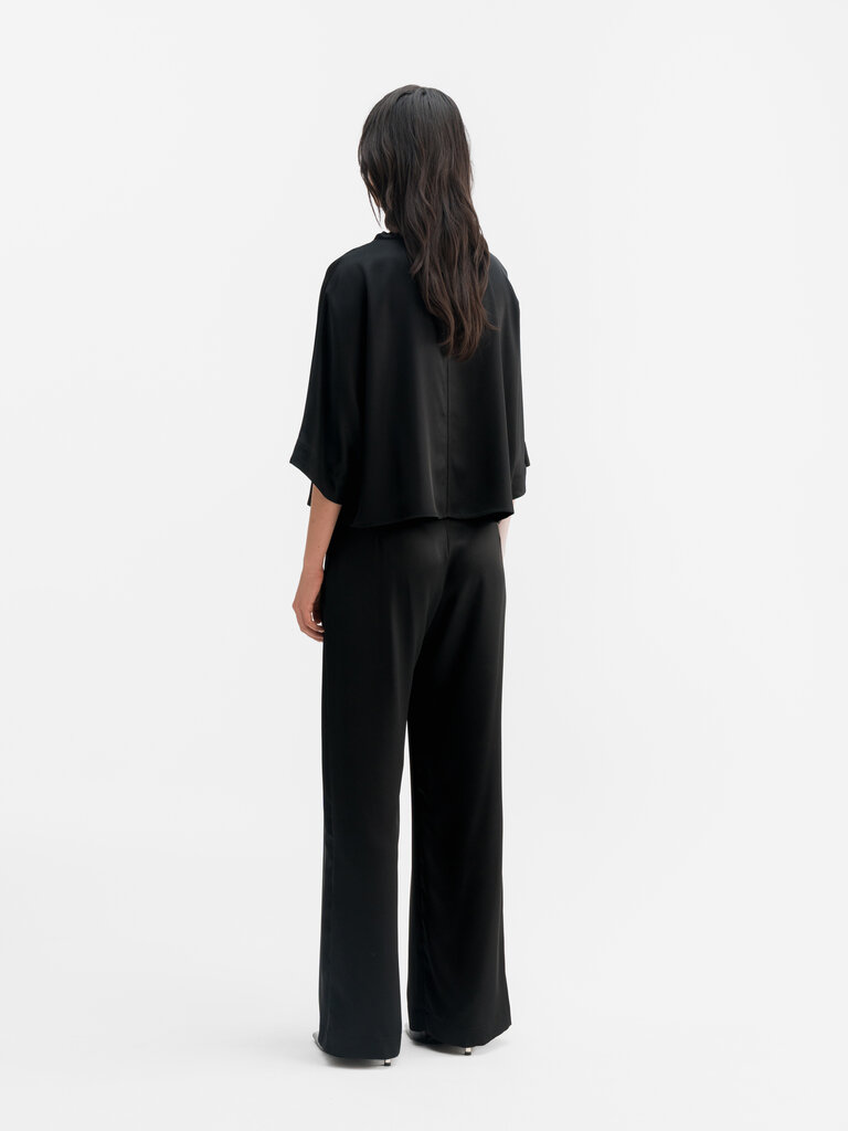 Ahlvar Gallery Thea Satin Tee - Black