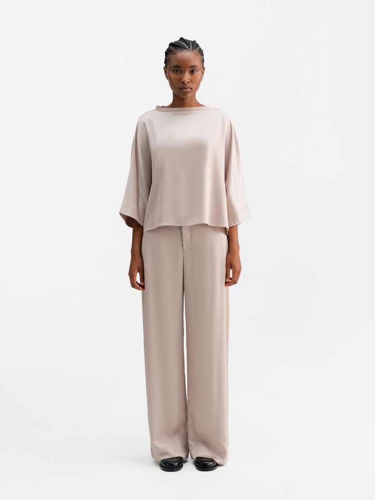 Ahlvar Gallery Thea Satin Tee - Greige