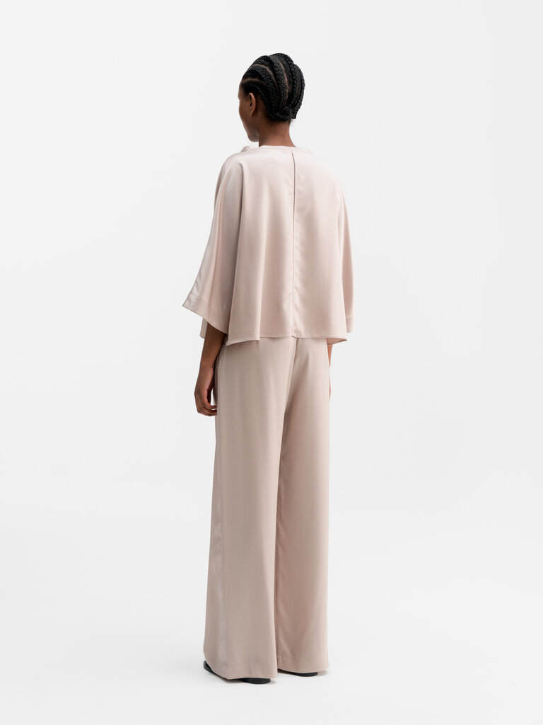 Ahlvar Gallery Thea Satin Tee - Greige