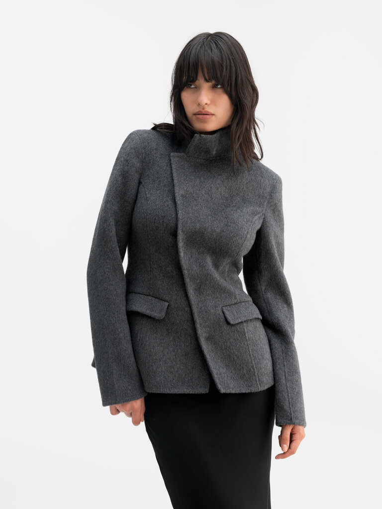 Ahlvar Gallery Leia Wool Blazer - Dark Grey