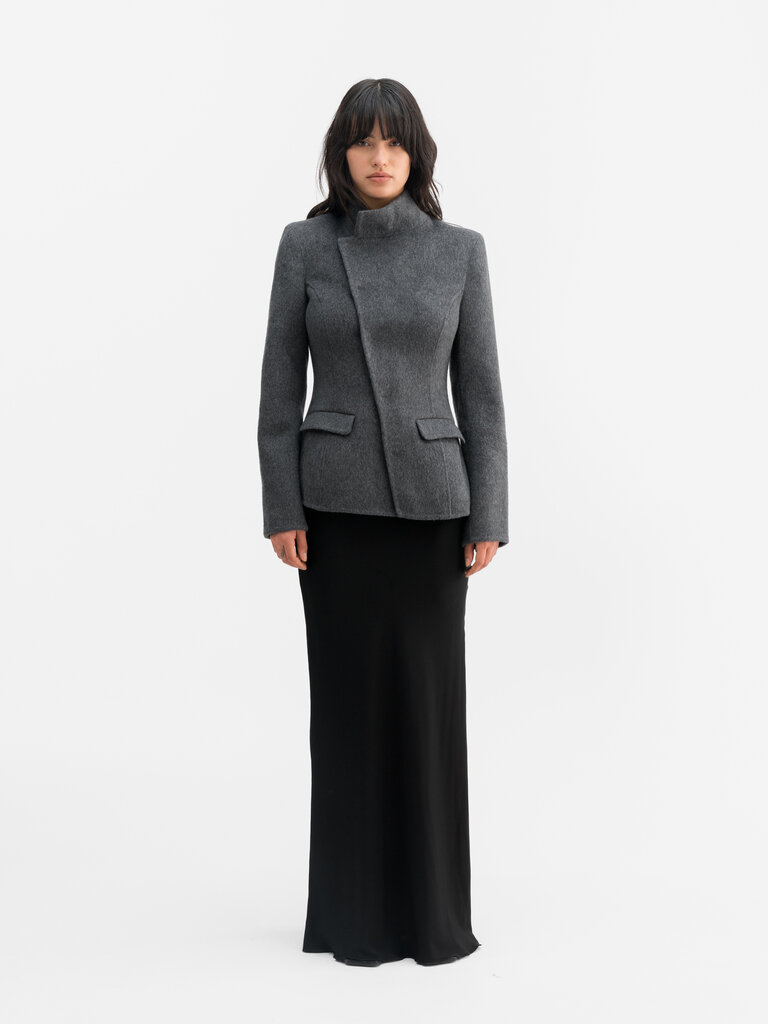 Ahlvar Gallery Leia Wool Blazer - Dark Grey