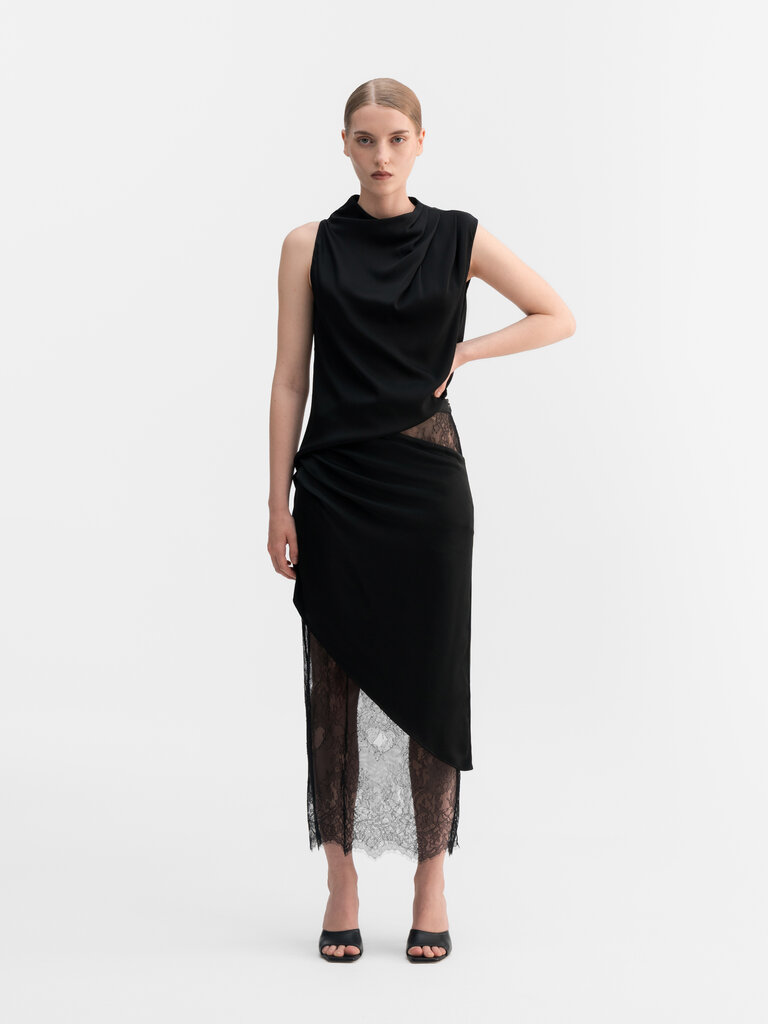 Ahlvar Gallery Eden Lace Skirt - Black