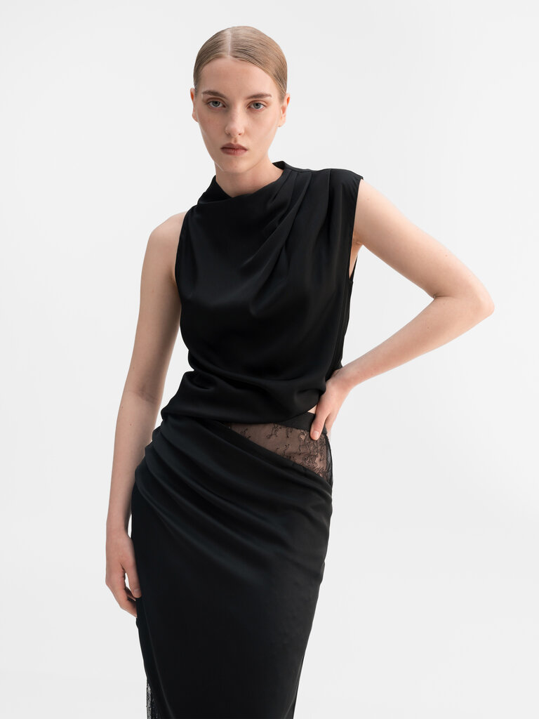 Ahlvar Gallery Eden Lace Skirt - Black