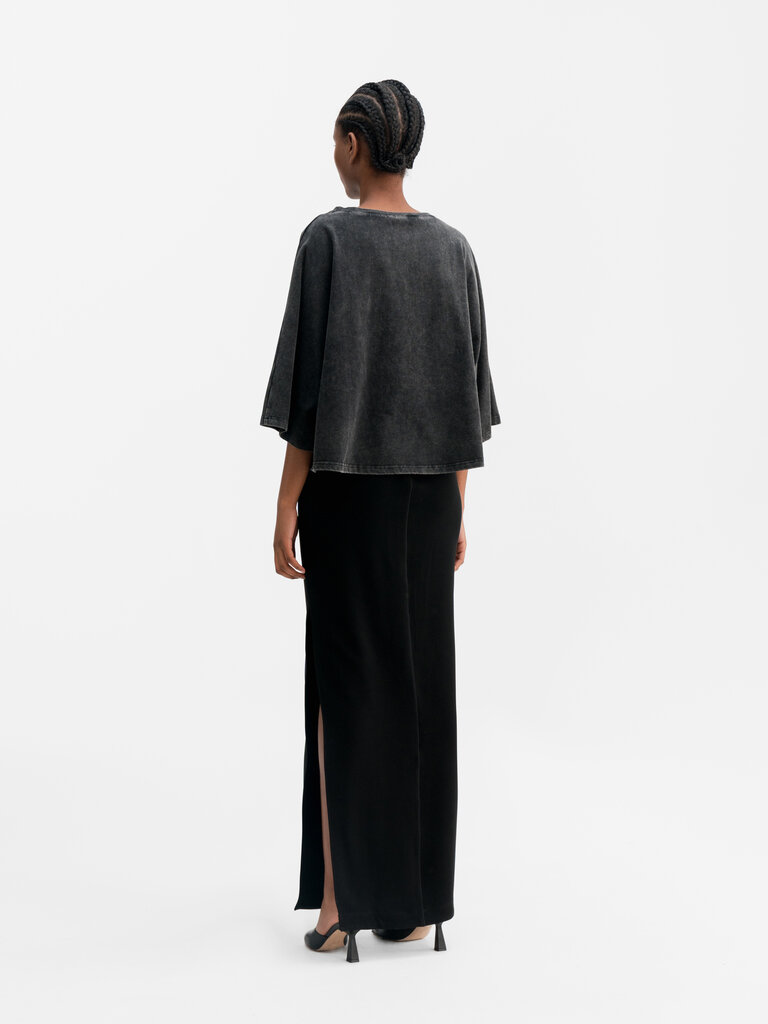 Ahlvar Gallery Hana Long Pencil Skirt - Black