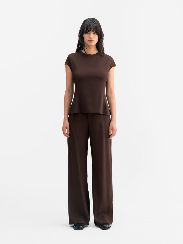 Ahlvar Gallery Dara Top - Dark Brown