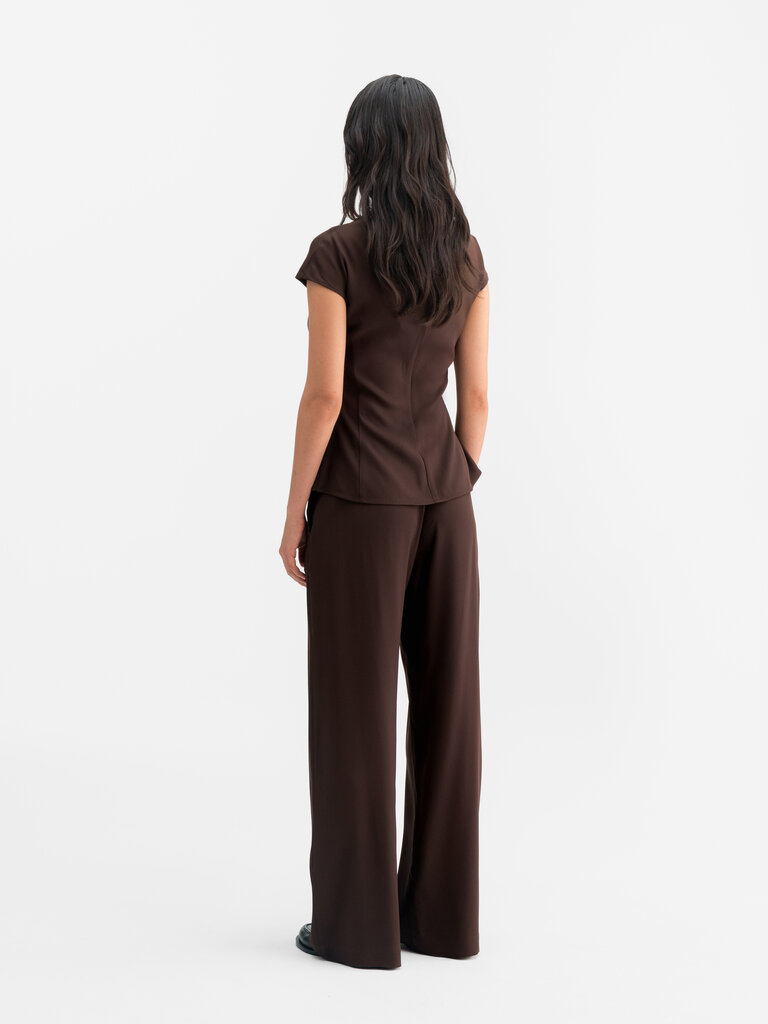 Ahlvar Gallery Dara Top - Dark Brown