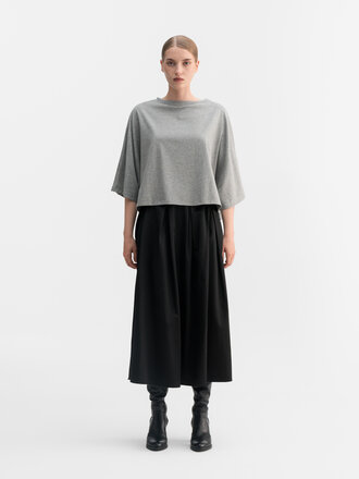 Ahlvar Gallery Thea Jersey Tee - Grey Melange