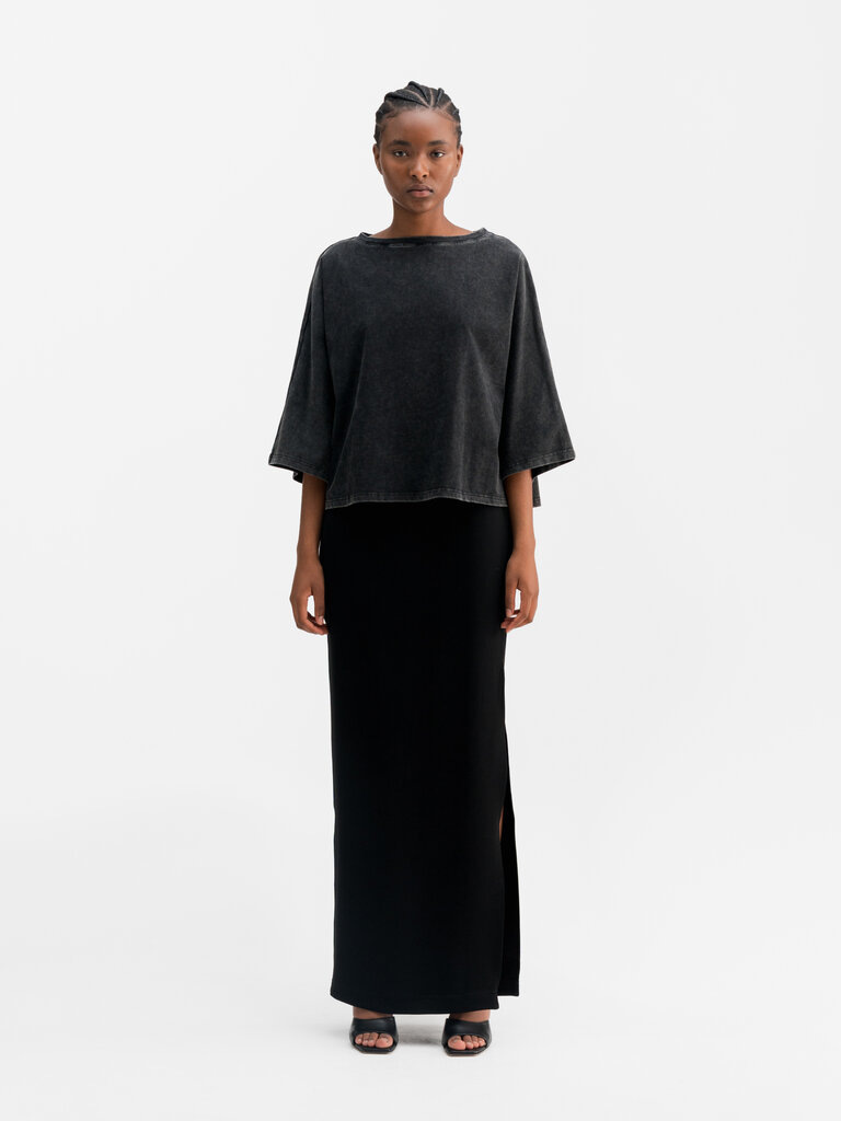 Ahlvar Gallery Thea Jersey Tee - Washed Black