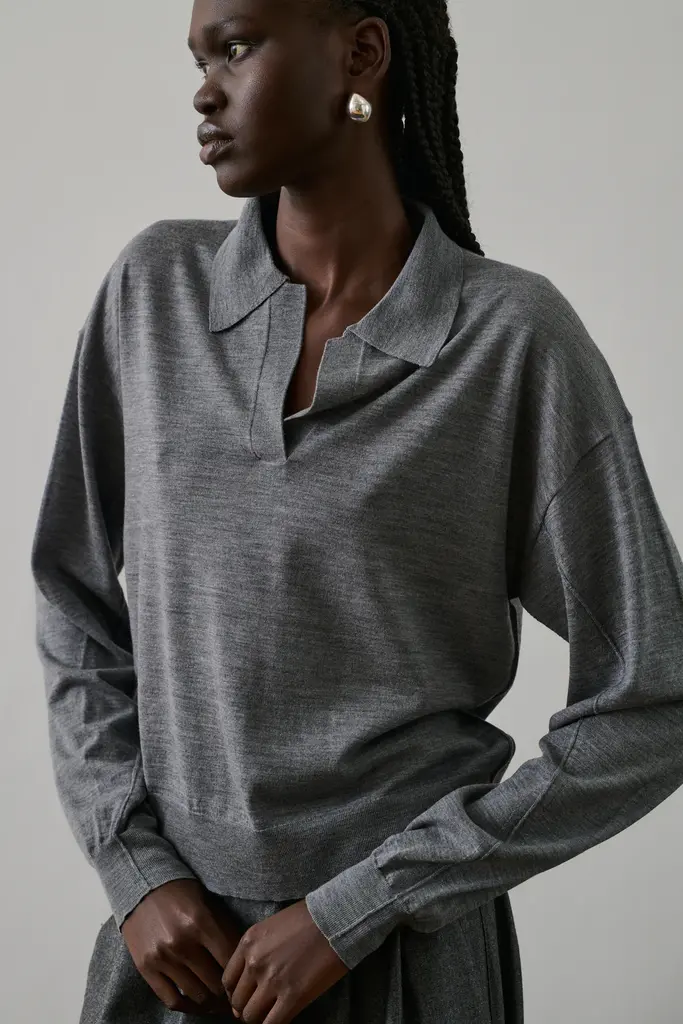 Soeur Fleming polo knit - Gris