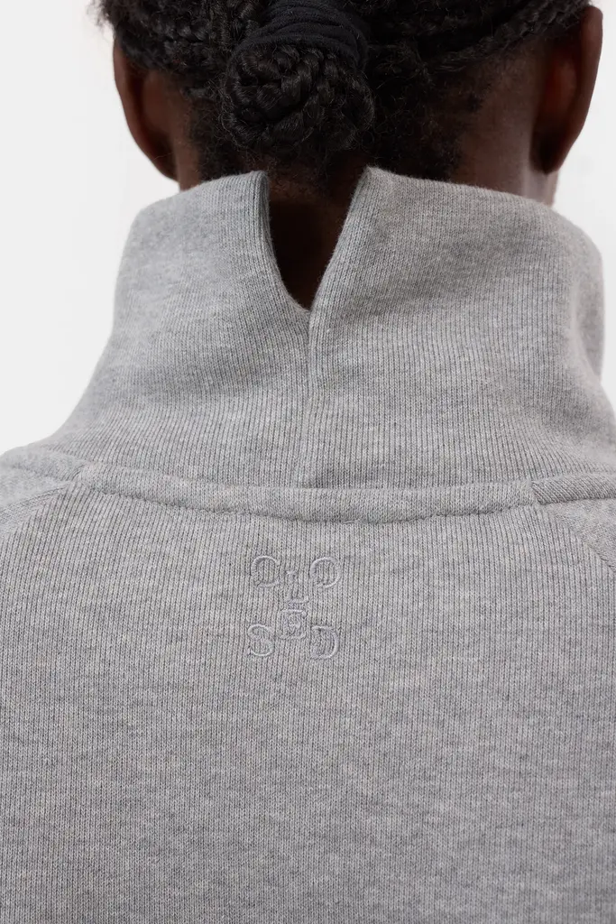 Closed High Neck Sweatshirt - Grey