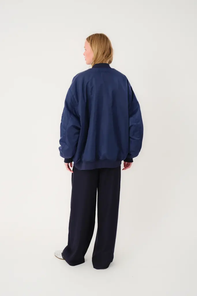 Lolly's Laundry Lila Bomber Jacket - Dark Navy
