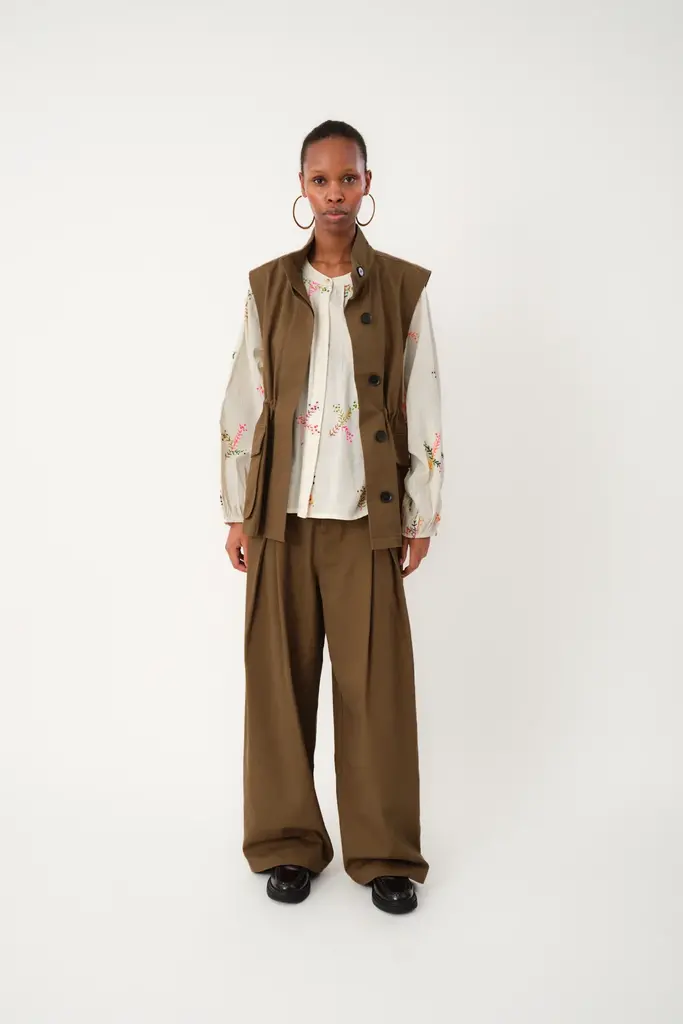 Lolly's Laundry Ami Vest - Dusty Green