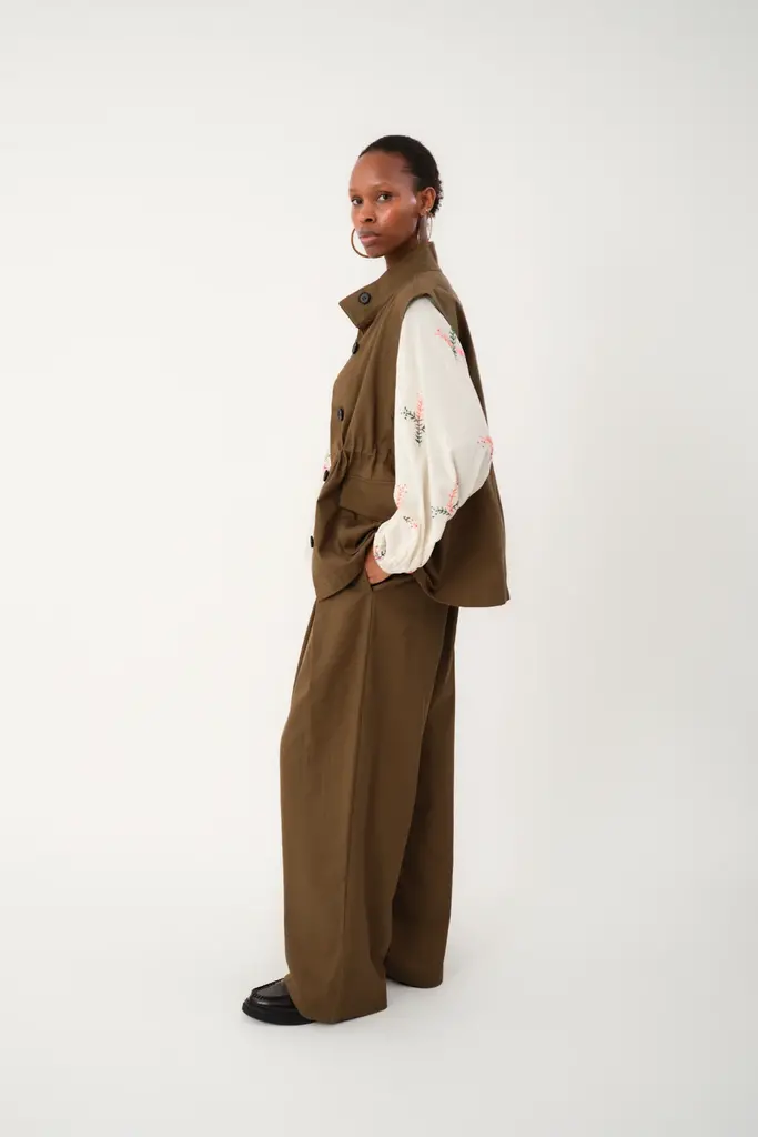 Lolly's Laundry Ami Vest - Dusty Green