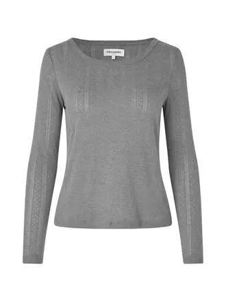 Lolly's Laundry Samara Top - Dark Grey Melange