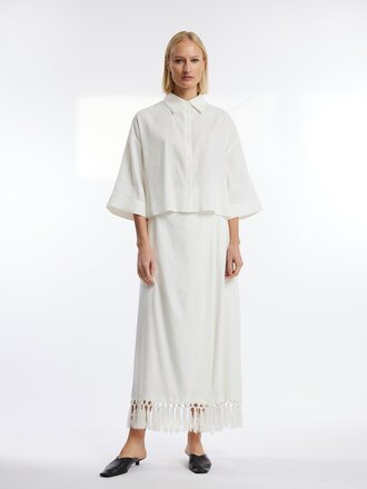 ONE and OTHER Linnea Linen Shirt - Off White