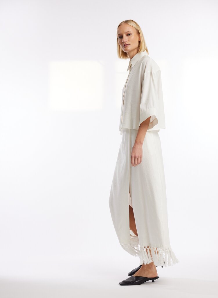 ONE and OTHER Linnea Linen Shirt - Off White