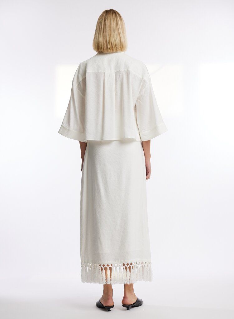 ONE and OTHER Linnea Linen Shirt - Off White