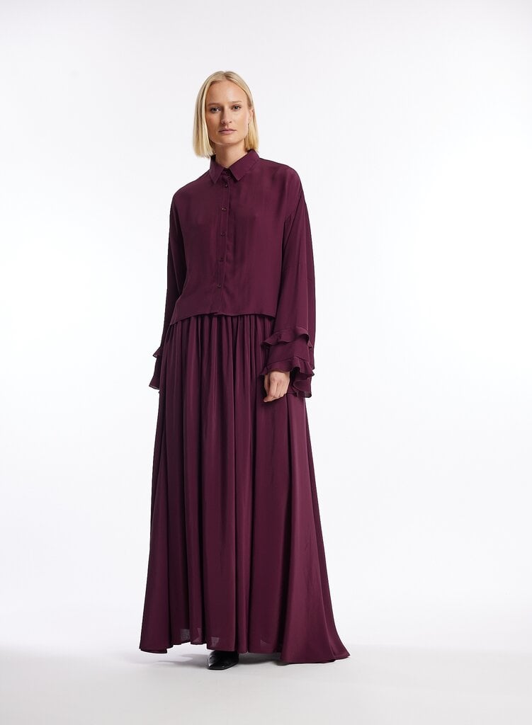 ONE and OTHER Allie Shirt - Burgundy