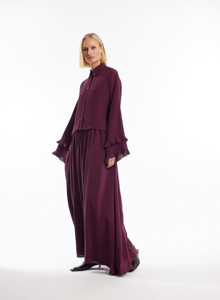 ONE and OTHER Allie Shirt - Burgundy