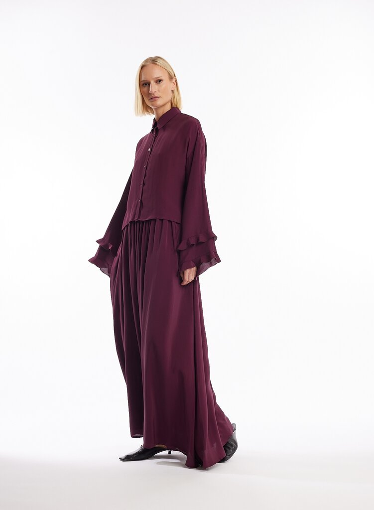 ONE and OTHER Allie Skirt - Burgundy