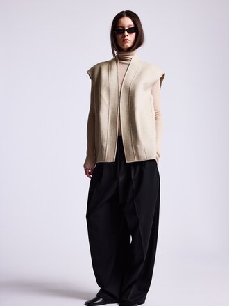 ONE and OTHER Ellie Wool Vest - Eggshell