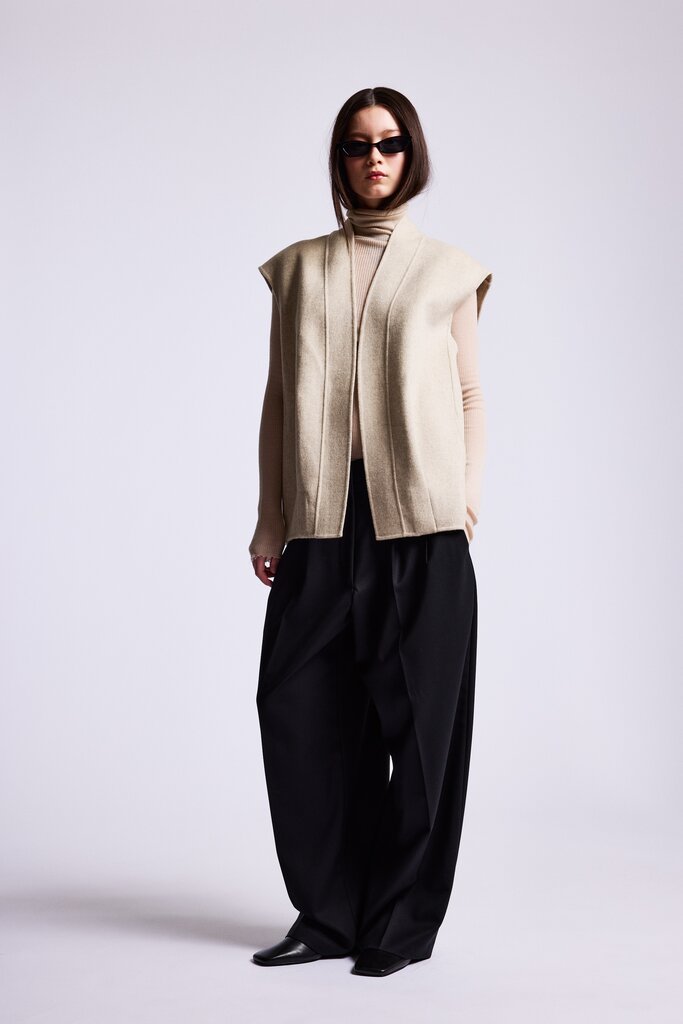 ONE and OTHER Ellie Wool Vest - Eggshell