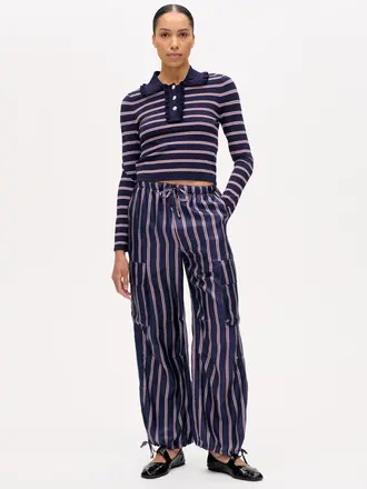 Baum und Pferdgarten Nasreen Pants - Navy Plum Stripe