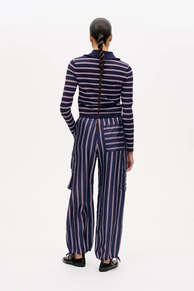 Baum und Pferdgarten Nasreen Pants - Navy Plum Stripe