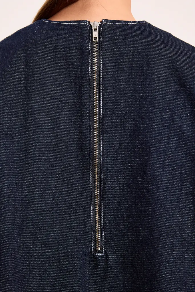Studio Clique Willow Denim Top - Dark Blue