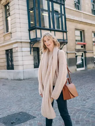 LN Knits Scarf Breezy Betty - Oatmeal