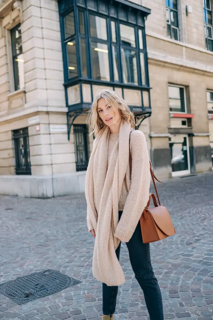 LN Knits Scarf Breezy Betty - Oatmeal